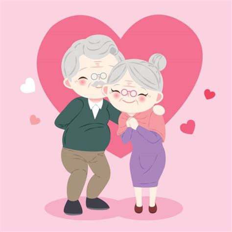Funny Old Couple Illustrations Royalty Free Vector Graphics And Clip Art