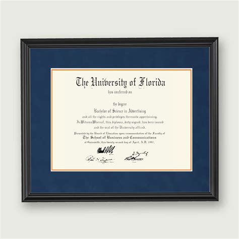 Alumni Artwork Diploma Frame Deluxe Matting