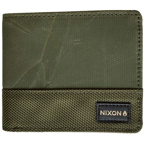 ニクソン 財布 二つ折り サイフ オリーブ Nixon 9146 Origami Showdown Bi Fold Zip Wallet