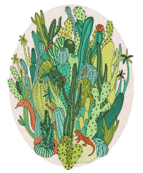 Nature Fragments Gaby Dalessandro Cactus Art Print Cactus Art
