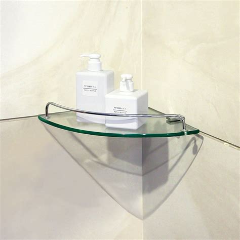 Huge range of well priced, high quality glass shelving kits which include 6mm, 8mm or 10mm thick toughened safety glass shelves, plus brackets and fixings for installation in bathrooms, shower areas, kitchens, laundries or any room in the modern home. Bathroom Tempered Glass Corner Shelf, Vdomus Stainless ...