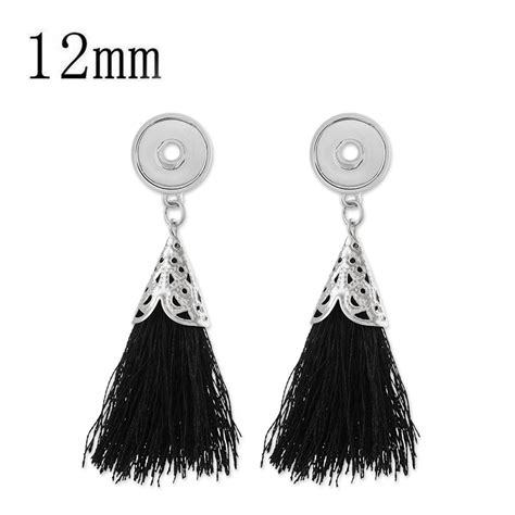 Stunning Long Black Tassel Earrings Spoil Yourself