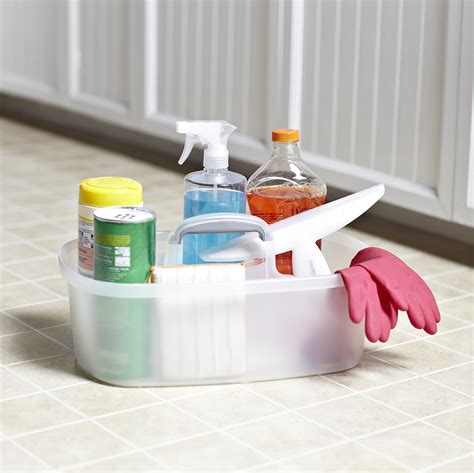 Casabella Rectangular Cleaning Caddy With Handle The Container Store