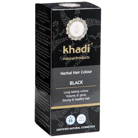 Khadi Herbal Color Negro 100g Sus Cosméticos Bio