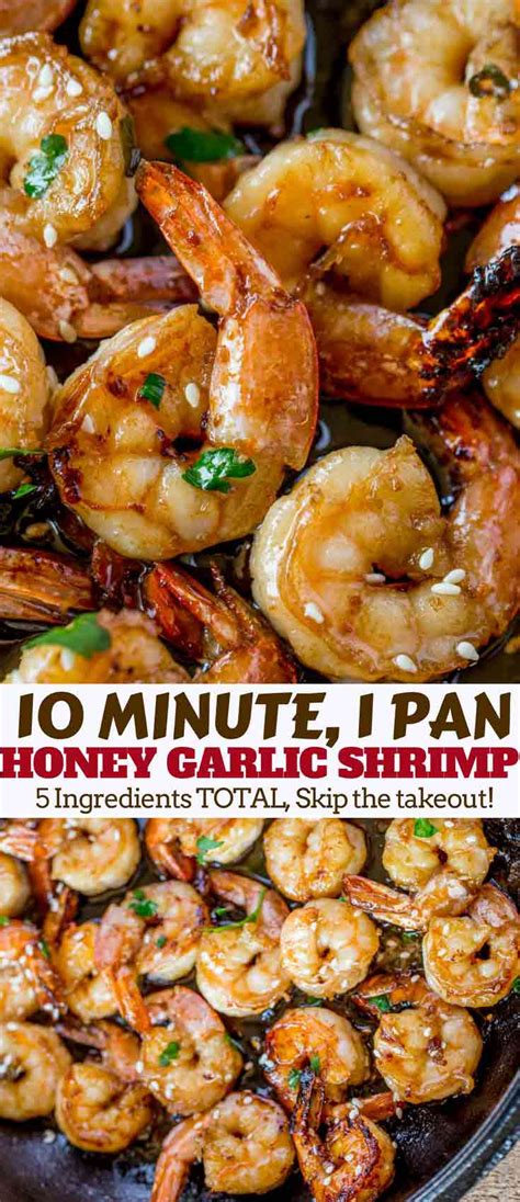 Easy Honey Garlic Shrimp Dinner Then Dessert