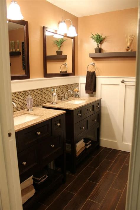 Double Vanity Bathroom Like The Idea Of The Separate Sinks And The