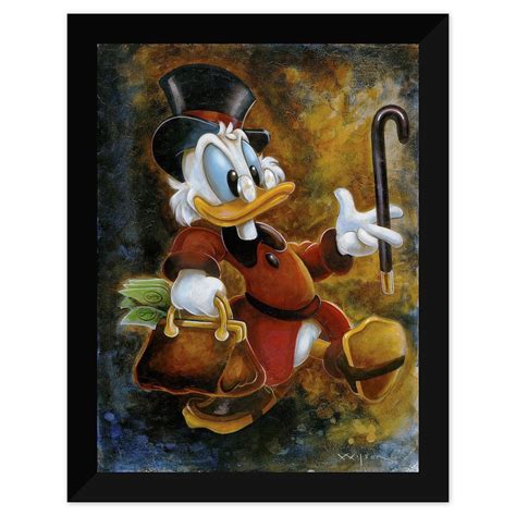 Disney Parks Duck Tales Scrooge Treasure Framed Giclee By Darren Wilson New