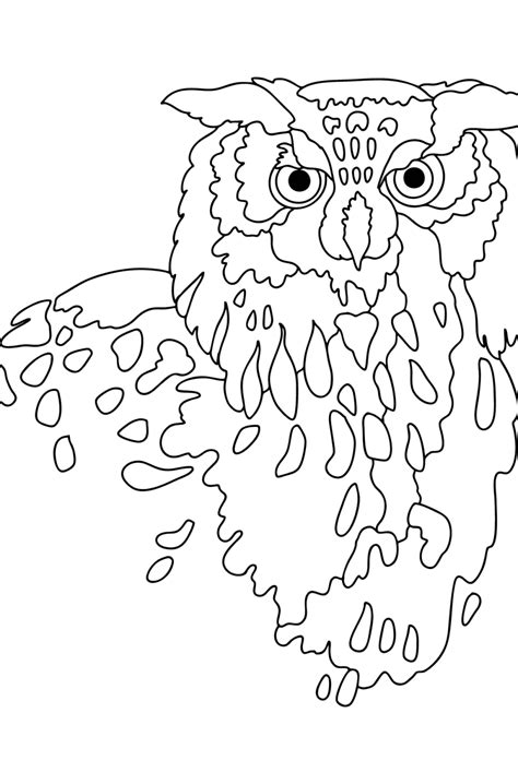 Owls Coloring Pages For Adults Online Or Printable