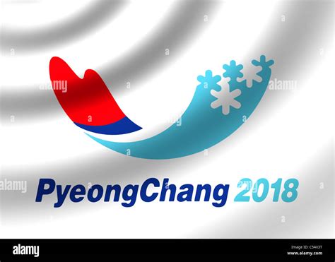Pyeongchang 2018 Winter Olympic Games Logo Flag Symbol Icon Emblem