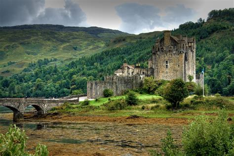 Eilean Donan Castle Loch Duich Scotland Scotland Wallpaper