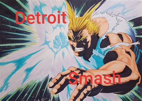 All Might Detroit Smash By Wingtart On Deviantart