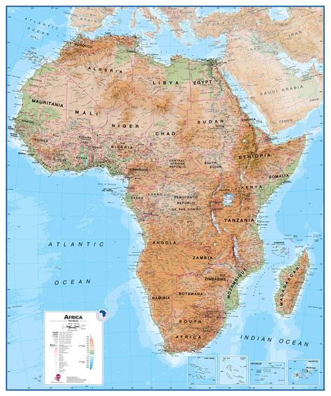 Physical Features Of Africa Map Map