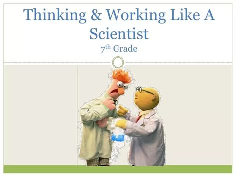 PPT Thinking Working Like A Scientist Th Grade PowerPoint Presentation ID