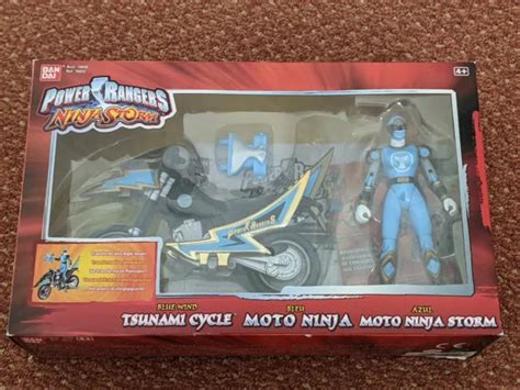 Power Rangers Ninja Storm Tsunami Cycle Blue Wind In Box Eur