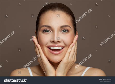 Happy Young Woman Face Clear Skin Stock Photo 1925887226 Shutterstock