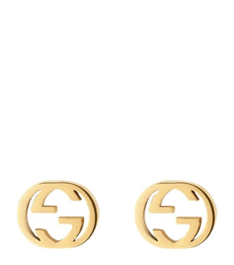 Gucci Interlocking G Stud Earrings Harrods Uk