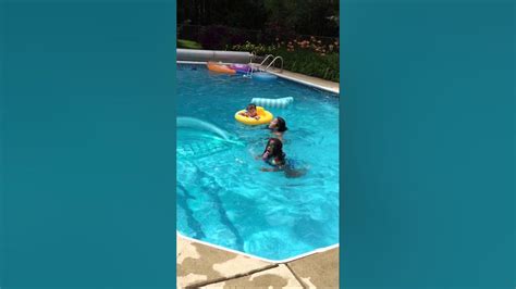 Swimming With Cousins At Grandpas Youtube
