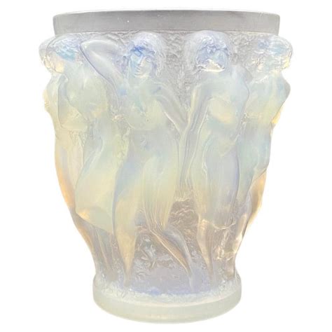 A René Lalique Opalescent Glass Bacchantes Vase For Sale At 1stdibs
