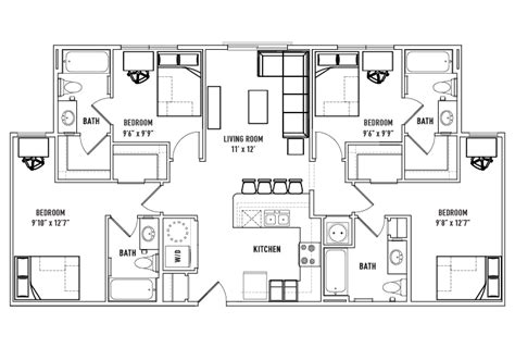 4 Bedroom House Floor Plans With Pictures