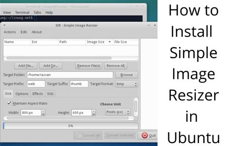 How To Install Simple Image Resizer In Ubuntu