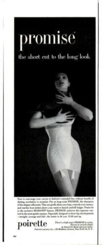 1955 Poirette Print Ad Promise Girdle Pretty Girl Ebay
