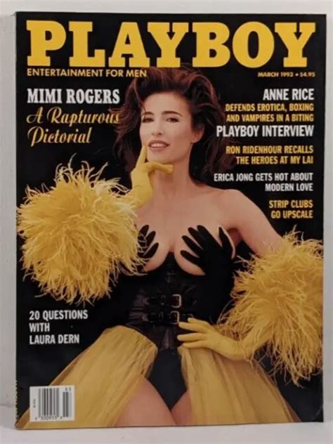Playboy March Mimi Rogers Laura Dern Anne Rice Kimberly Donley