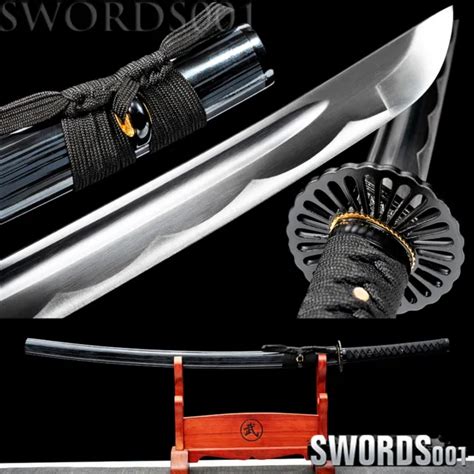Handmade Japanese Sword Samurai Katana Carbon Steel Blade Cool Black
