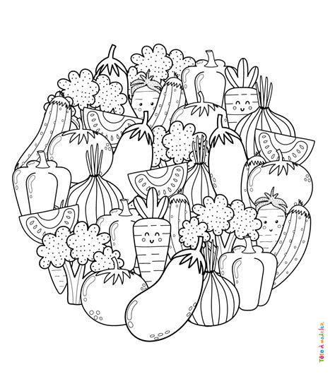 Coloriage Legumes Artichauds Coloriage Coloriage Fruits Dessin Legumes Porn Sex Picture