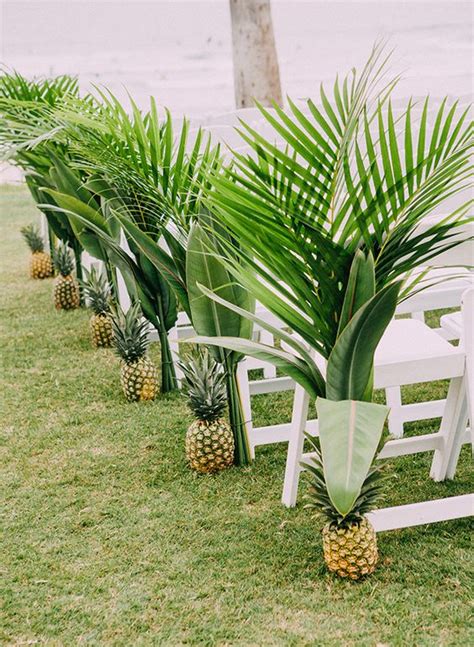 29 Tropical Wedding Aisle Décor Ideas To Try Weddingomania