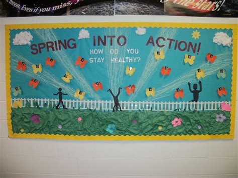 My Spring Bulletin Board Have Students Write One Sentence About How