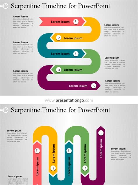 Serpentine Timeline For Powerpoint Pdf