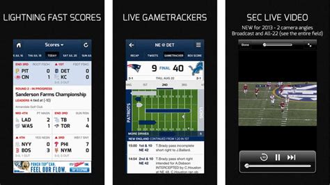 Cbs Sports App Gets Football Gametracker Power Rankings Stat Leaders