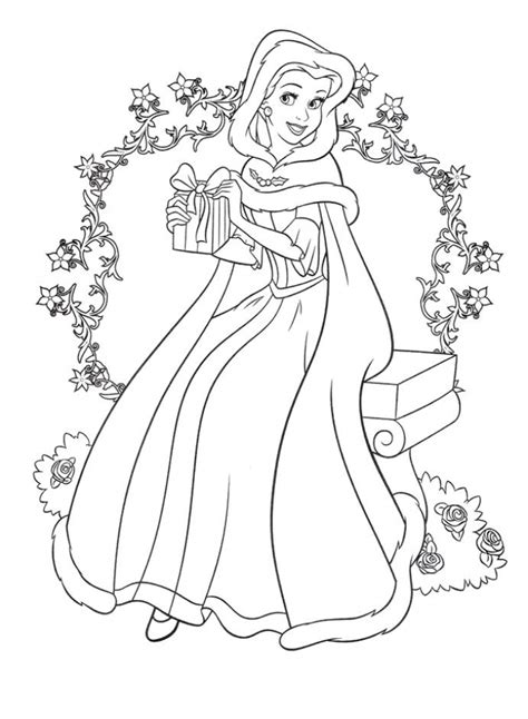 belle disney princess coloring pages printable