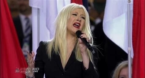 Christina Aguilera Butchers Super Bowl National Anthem On Purpose