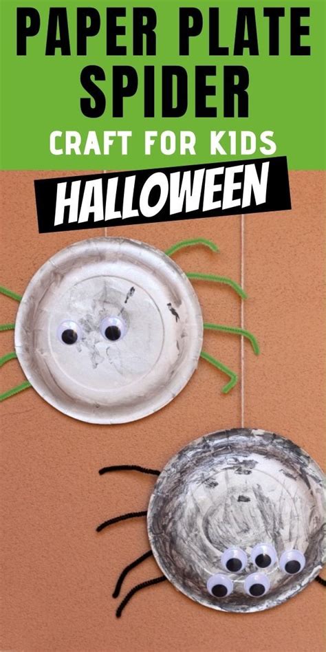 These Creepy Crawly Paper Plate Spiders Are The Perfect Halloween Craft