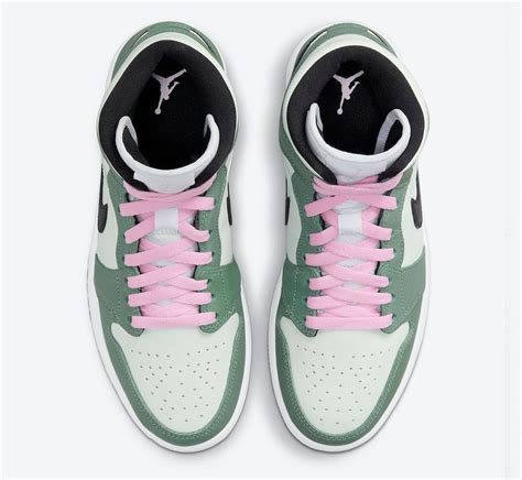 The Air Jordan 1 Mid Gets A Pretty Pink Lace Pop Sneaker Freaker