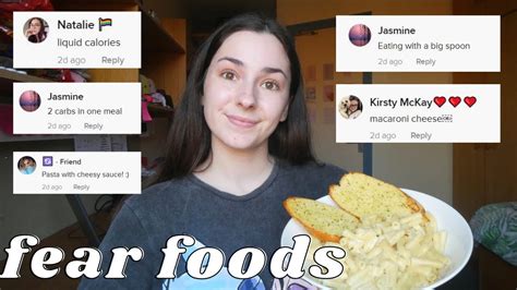 Full Day Of Eating YOUR Fear Foods Anorexia Recovery YouTube