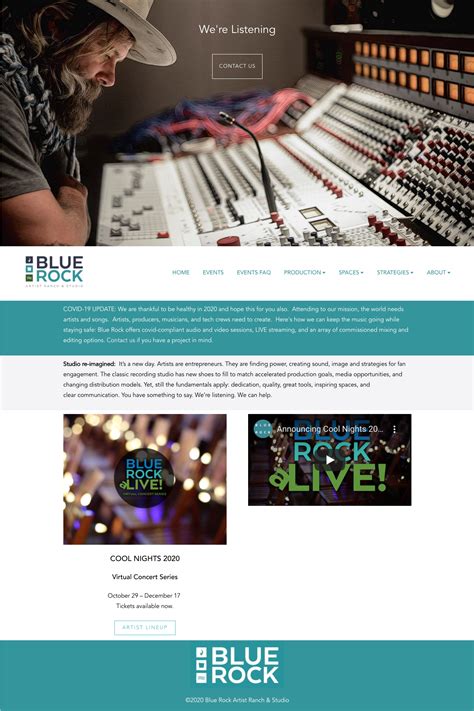 Best Recording Studio Website | Website Design Inspiration | Website design inspiration, Website ...