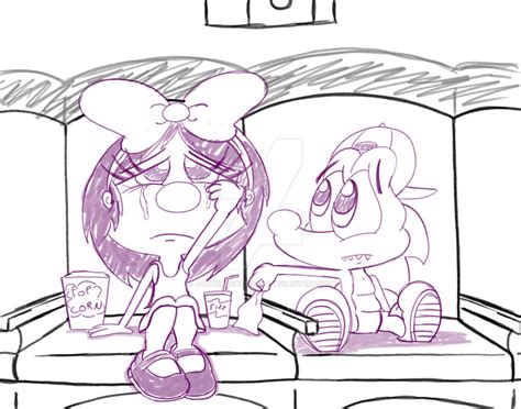 ally and amy at the cinema sketch version by jaypricecartoons on deviantart