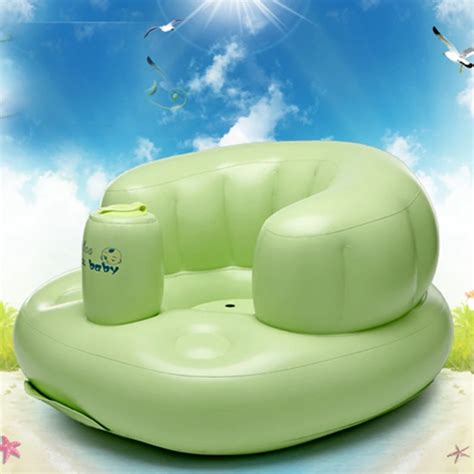 Free Shipping Portable Baby Inflatable Bath Chair Seat Folding Pvc