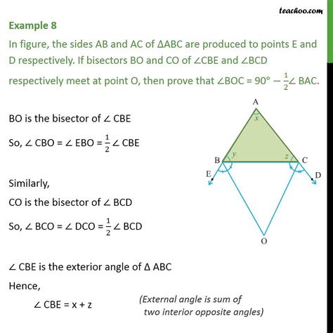 Question 2 Sides AB AC Of ABC Are Produced To Points E D