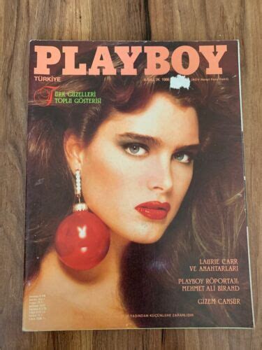 Playboy Brooke Shields Turkish Turkey Magazine December Vhtf