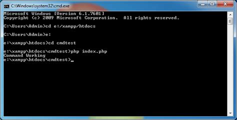 Run Php From Command Line In Windows And Xampp