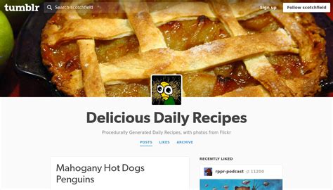 Delicious Daily Recipes Botwiki