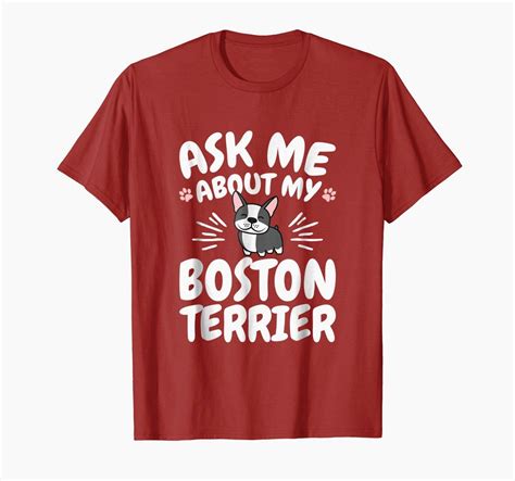 Boston Terrier Mens Graphic Mens Tops T Shirt Fashion Supreme T