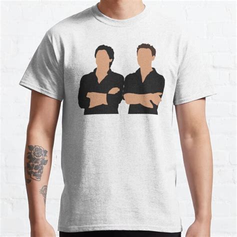 Vampire Diaries T Shirts Damon And Stefan Salvatore Classic T Shirt