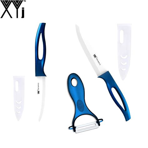 Best Ceramic Knife Set 5 Inch Slicing 4 Inch Utility Blue Ceramic