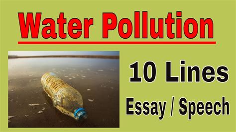 Water Pollution Essay In English 10 Lines Water Pollution Speech In English Tutoring Planet