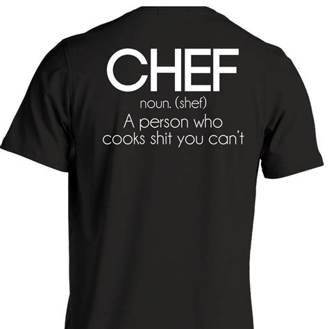Definition Of A Chef T Shirt Chef Shirts Chef Quotes Chef Humor
