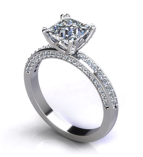 Princess Cut Engagement Rings Jewelry Designs